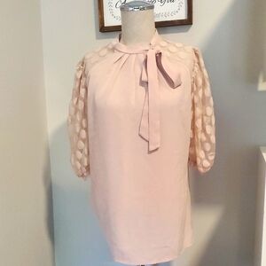 LUNA RAE Elegant Pink Bow-Tie Dress Size S